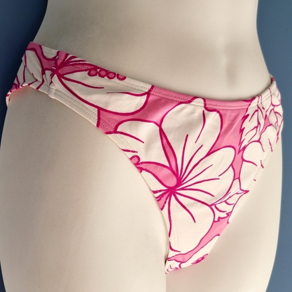 Le Redoute Pink and White Floral Bikini Brief Swimwear NWT Size 10 - Picture 4 of 10